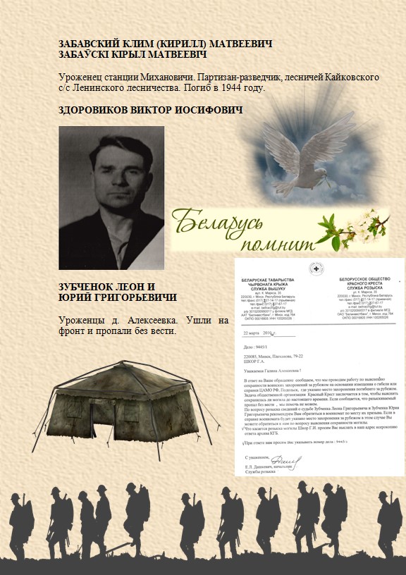 Забавский, Здоровиков, Зубченок